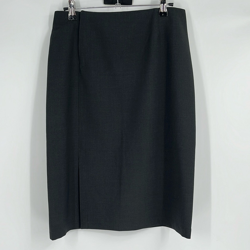 Vintage Emporio Armani Charcoal Grey Pencil Skirt Made in Italy